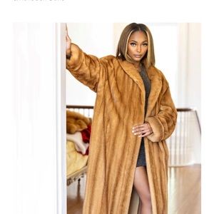 Genuine Blonde Mink Coat